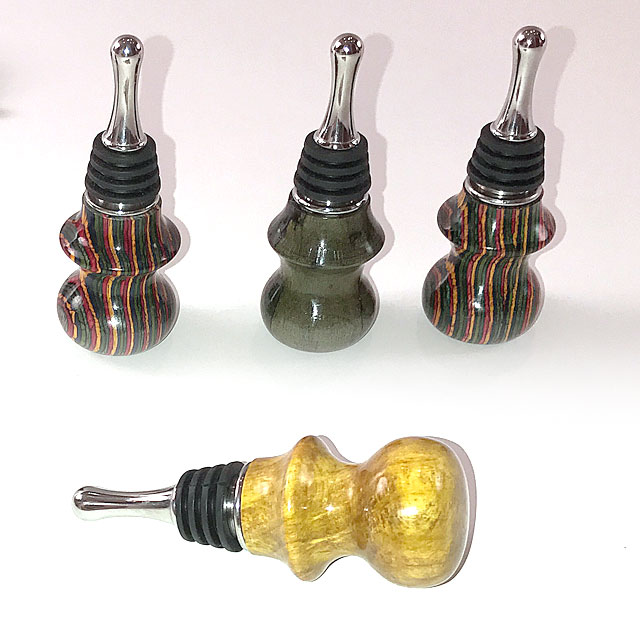 Custom Handcrafted  Wooden Wine Stoppers